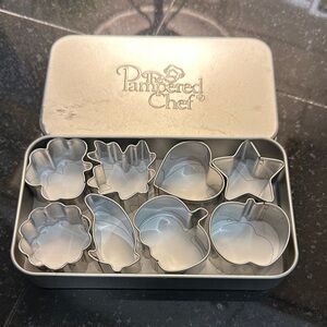 Pampered Chef Silver Cookie Cutter Collection